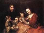 REMBRANDT Harmenszoon van Rijn Family Group USA oil painting artist